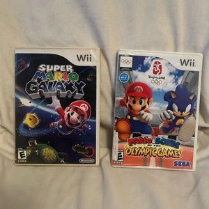 Super Mario Galaxy + Mario & Sonic at the Olympic Games - Nintendo Wii